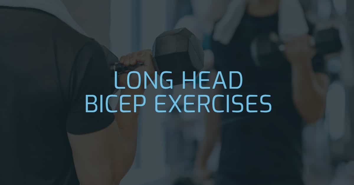 man performing an exercise for the long head biceps